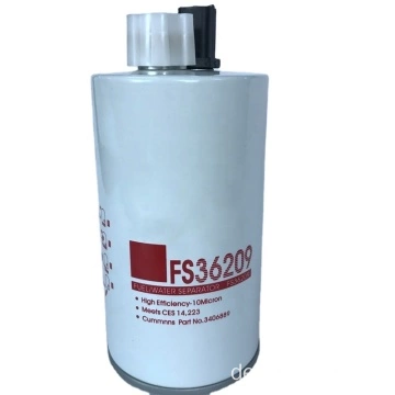 Anpassbarer Bagger-Kraftstofffilter-Wasserabscheider FS36209
